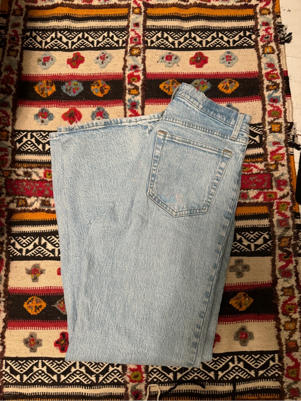 Abercrombie & Fitch Light Blue Straight-Leg Women’s Jeans